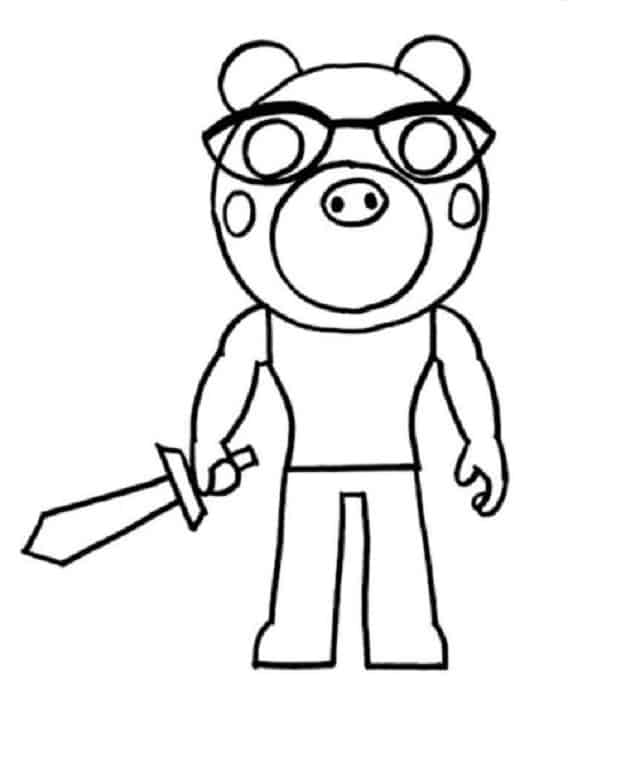 Pony From Piggy Roblox Coloring Pages