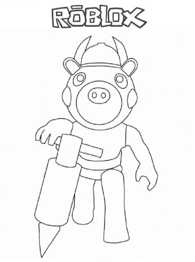 Roblox Billy Piggy Coloring Page