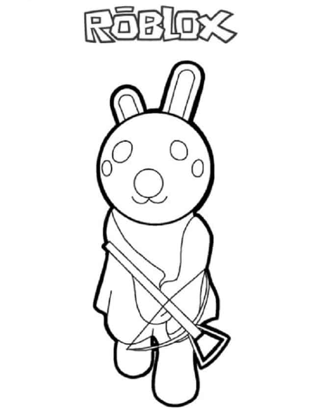 Roblox Piggy Bunny Coloring Page