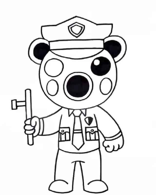 Roblox Piggy Coloring Pages Printable