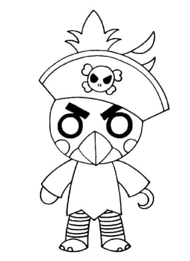 cool Roblox Piggy Coloring Pages Printable