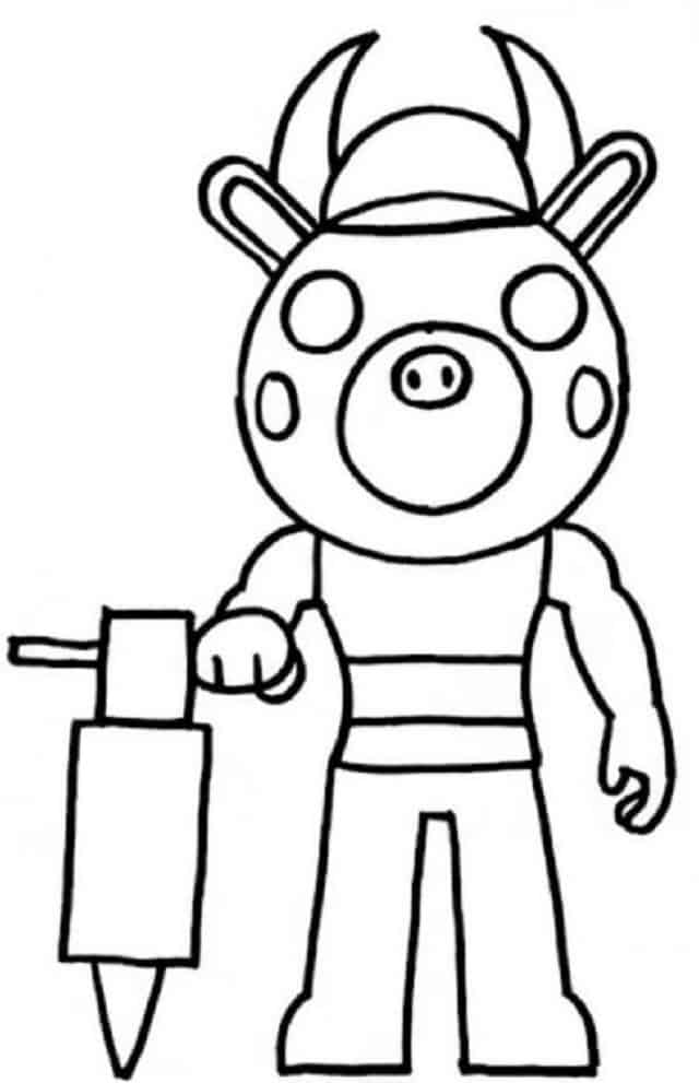 download Roblox Piggy Coloring Page