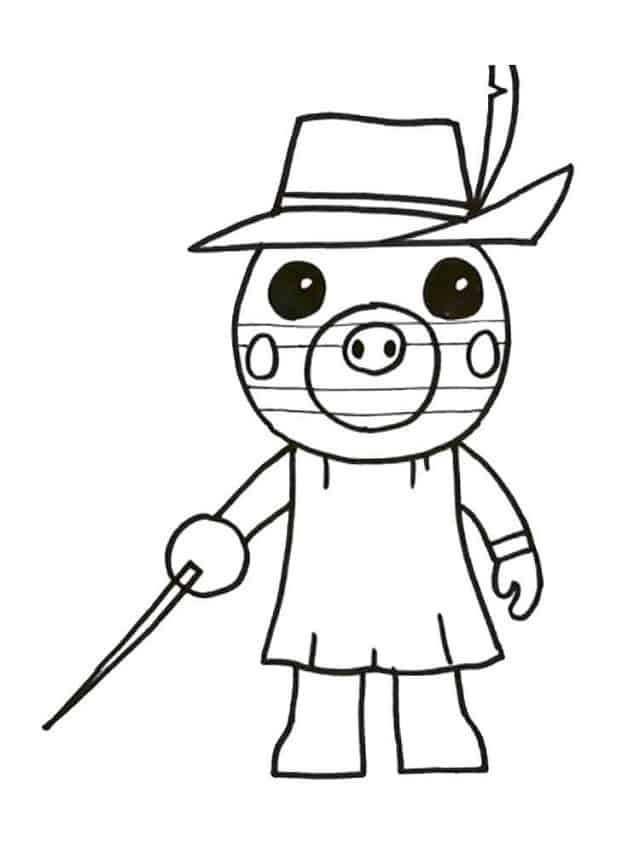 roblox piggy coloring pages to print
